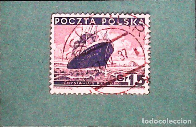 Sellos: Francobollo usato Polonia - Foto 1