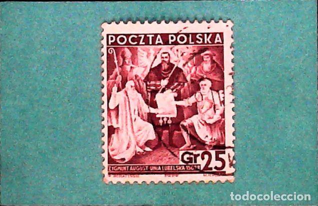 Sellos: Francobollo usato Polonia - Foto 1