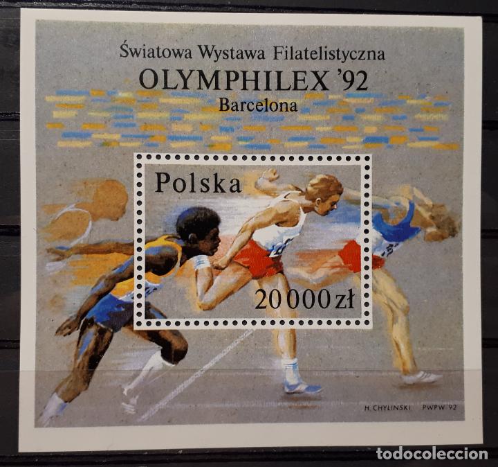 Sellos: Polonia 1992 HB 128** - Foto 1