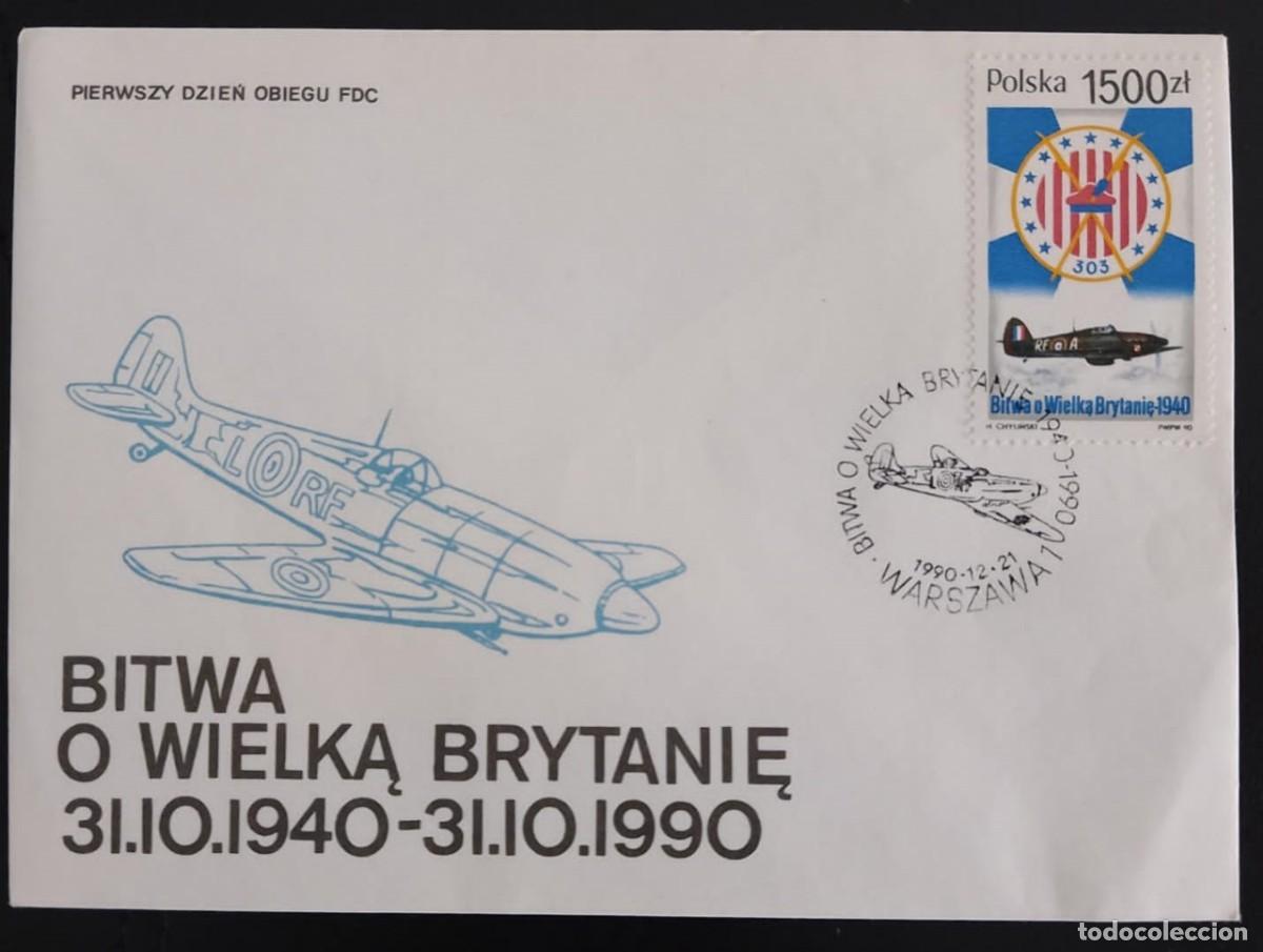 Sellos: SD)1990. POLAND. PLANES. FDC. - Foto 1