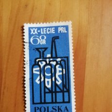 Sellos: POLONIA, POLSKA - V/F 60 GR - XX LECIE PRL - XX ANIVERSARIO DE LA REPÚBLICA POPULAR POLACA
