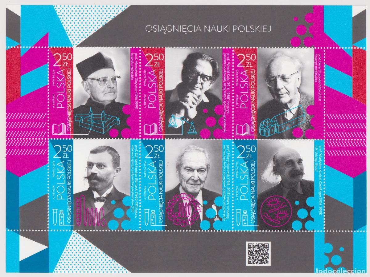Sellos: Polonia 2016 Cient&iacute;ficos MNH - Foto 1