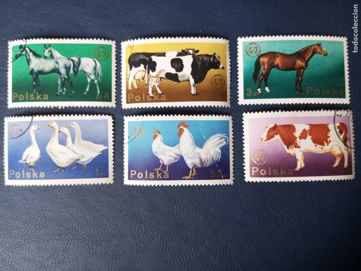 Francobolli: POLONIA, 1975, ANIMALES DE GRANJA, YT 2217 Y SS