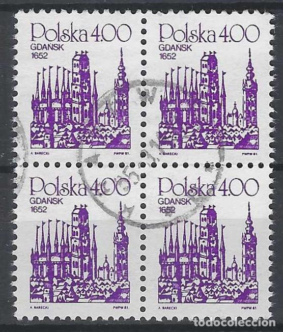 Sellos: POLONIA 1981 - USADO EN BLOQUE DE 4 - Foto 1