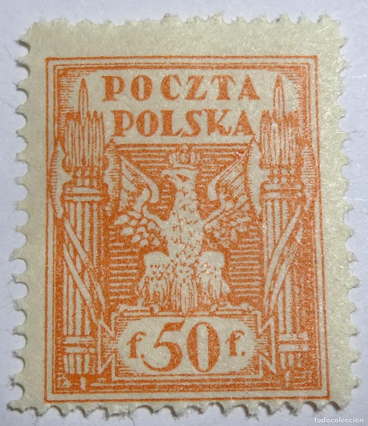 Sellos: Sello de Polonia, 50 fennig&oacute;w