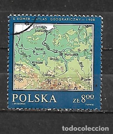 Sellos: 1982: Cartograf&iacute;a polaca antigua - Mapa de Polonia, atlas de Romer. 1928 (CTO)