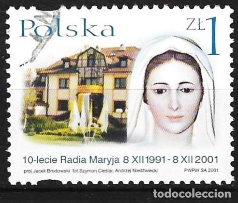 Sellos: Polonia 2001 - Mi 3948 - YT 3715 - Estatua de la Virgen Mar&iacute;a