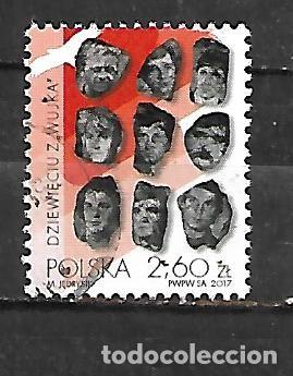 Sellos: 2017: Homenaje a los 9 mineros asesinados durante la huelga de 1981 de la mina de &rdquo;Wujek&rdquo;.