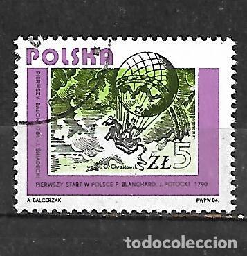 Sellos: 1984: Historia de la aviaci&oacute;n - &rdquo;El primer globo&rdquo;. Stanisław Ostoja-Chrostowski (CTO)