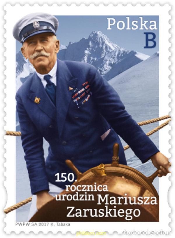 Sellos: 659669 MNH POLONIA 2017 150 ANIVERSARIO DEL NACIMIENTO DE MARIUSZ ZARUSKI (1857-1941)