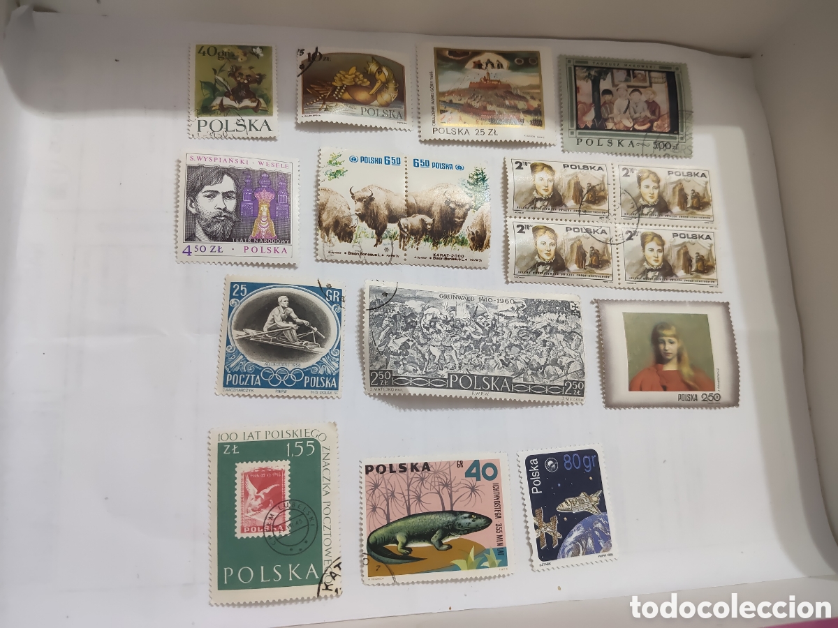 Sellos: 17 sellos variados de Polonia muy buenos