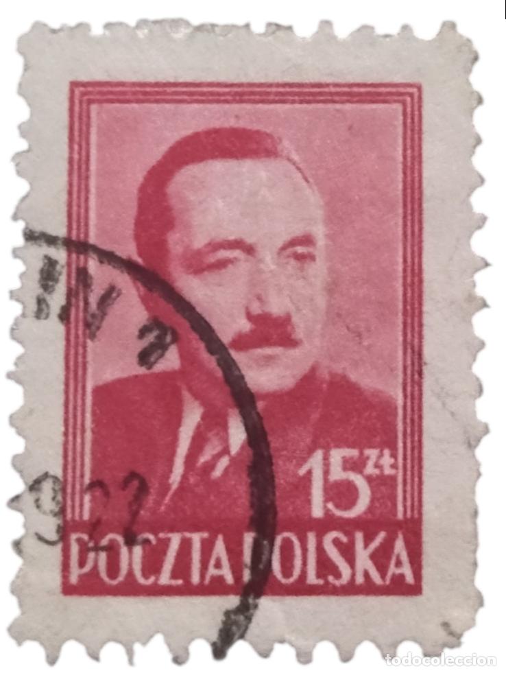 Sellos: POLONIA 1948 -1949 Presidente Boleslaw Bierut. USADO.