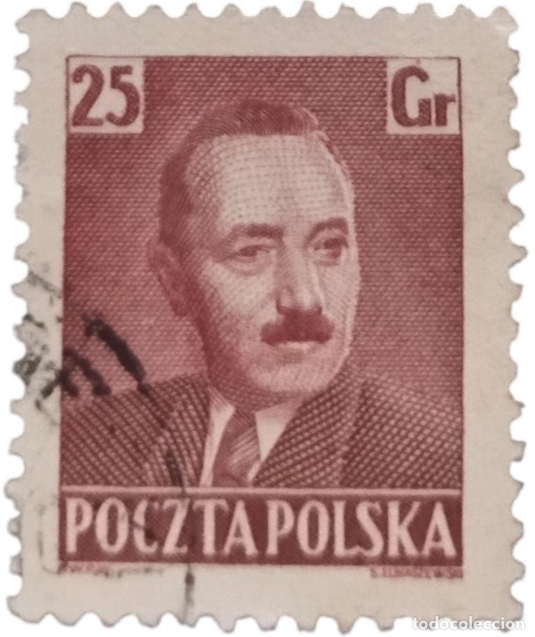 Sellos: POLONIA 1950 Presidente Boleslaw Bierut. USADO.