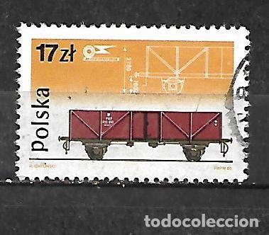 Sellos: 1985: Vagones y locomotoras de fabricaci&oacute;n nacional - Vag&oacute;n de mina OMMK (usado)