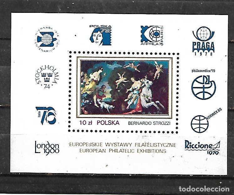 Sellos: 1979: HOJA SOUVENIR &rdquo;Exposiciones Filat&eacute;licas en Europa&rdquo; (MNH**)