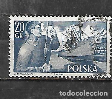 Sellos: 1956: Marina mercante - S.S. Pokoj (usado) perf: 12x12.5