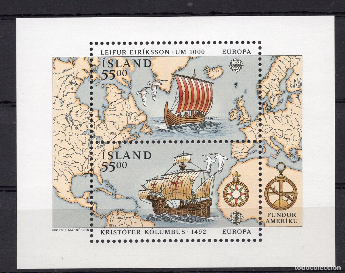 Sellos: ISLANDIA 1992 STAMP MICHEL IS BL13