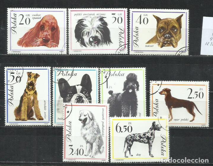 Sellos: 8519- SERIE COMPLETA PERROS CANES POLONIA 1963 N&ordm; 1232/1240 MUY BONITOS. 9,00&euro; YVERT.