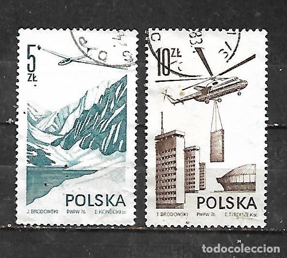 Sellos: 1976: Serie &rdquo;A&eacute;reos&rdquo; Planeador Gantar y Helic&oacute;ptero Mi - 6 (usado)