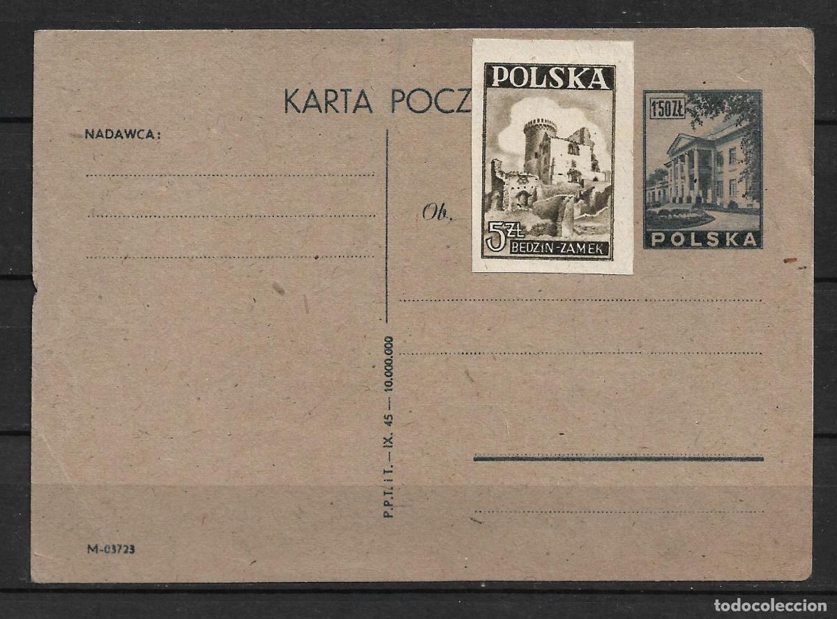 Sellos: polonia 1946 tarjeta postal- 153/8