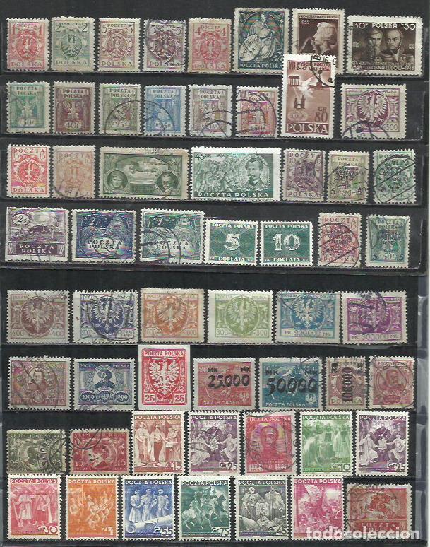 Sellos: G417N-LOTE SELLOS ANTIGUOS POLONIA,CLASICOS,SIN TASAR,SIN REPETIDOS,IMAGEN REAL. POLAND OLD STAMPS L