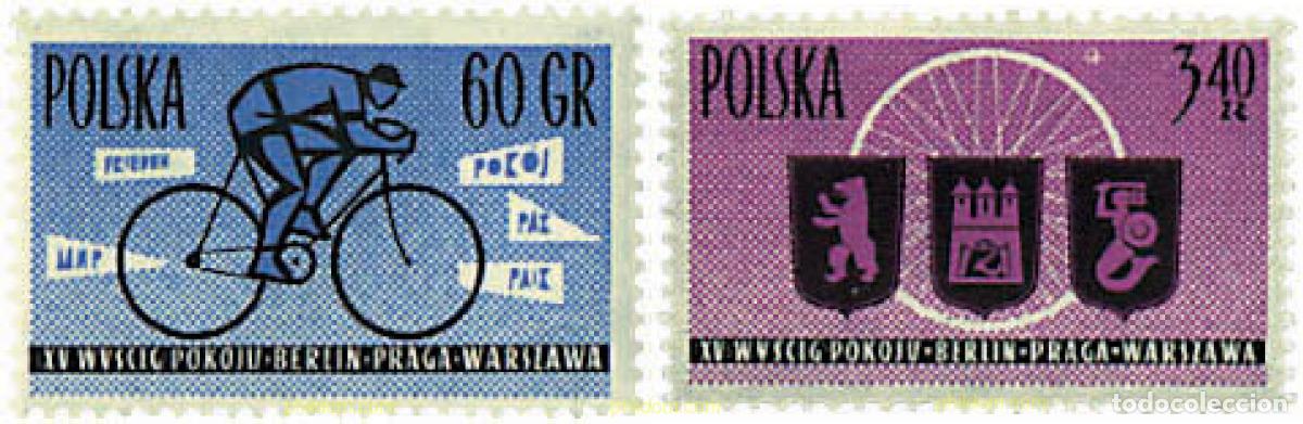 Sellos: 788733 MNH POLONIA 1962 15 VUELTA CICLISTA DE LA PAZ.