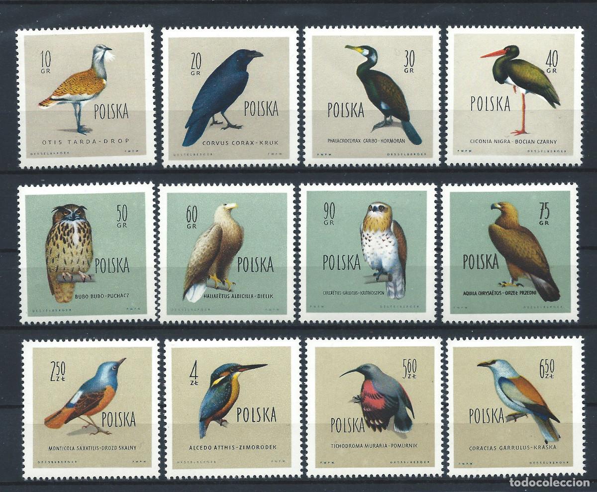 Sellos: Pologne N&deg;1070/81** (MNH) 1960 - Faune &rdquo;Oiseaux&rdquo;