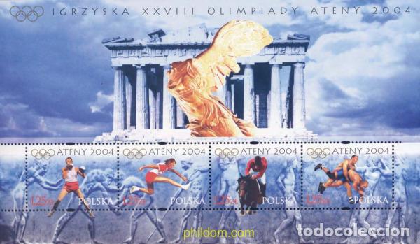 Sellos: 141773 MNH POLONIA 2004 28 JUEGOS OLIMPICOS DE VERANO ATENAS 2004