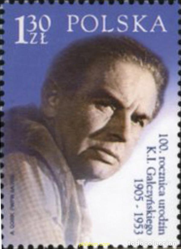 Sellos: 174800 MNH POLONIA 2005 100 ANIVERSARIO DEL NACIMIENTO DE KONSTANTY ILDEFONS GALZYNSKI