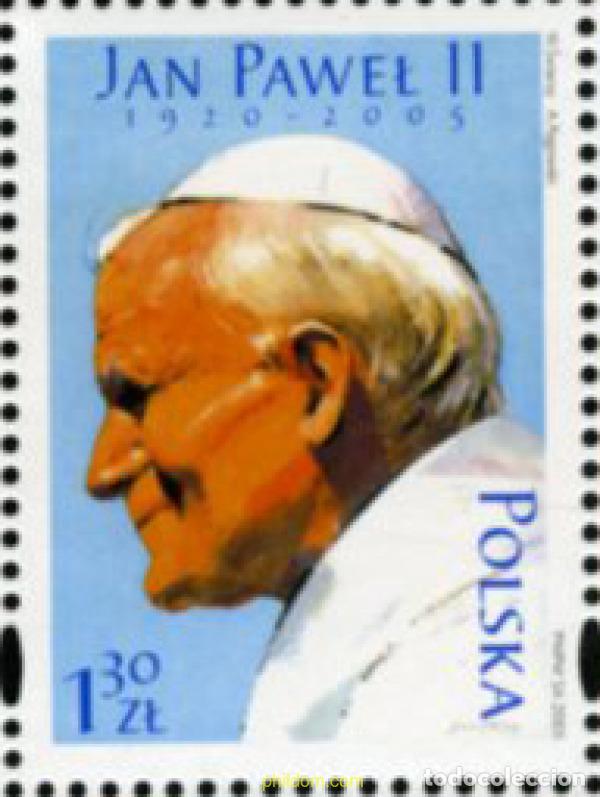 Sellos: 180782 MNH POLONIA 2005 EN MEMORIA DEL PAPA JUAN-PABLO II