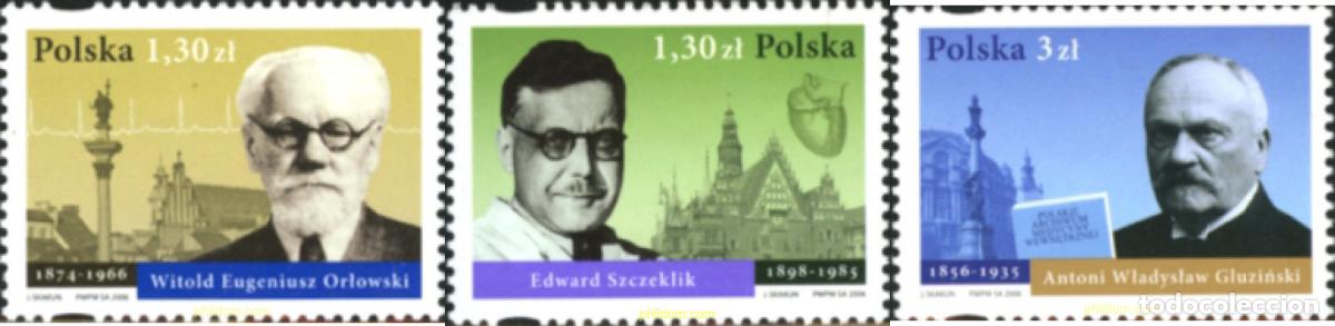 Briefmarken: 191320 MNH POLONIA 2006 CENTENARIO DE LA SOCIEDAD POLONESA DE MEDICINA INTERNA