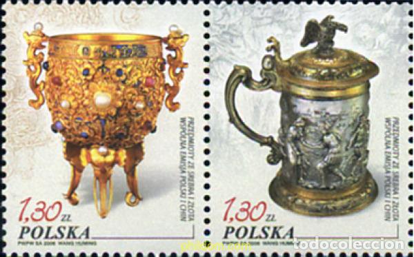 Sellos: 194320 MNH POLONIA 2006 OBJETOS DE ORO Y PLATA