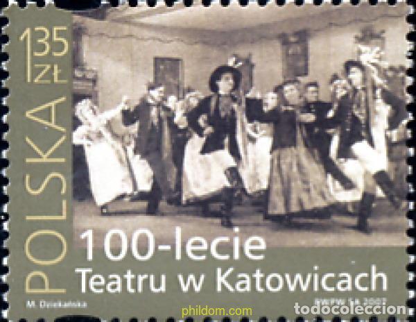 Sellos: 240462 MNH POLONIA 2007 CENTENARIO DEL TEATRO DE KASTOWICE