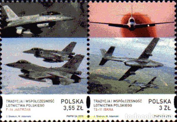 Sellos: 353448 MNH POLONIA 2008 AVIACION POLACA