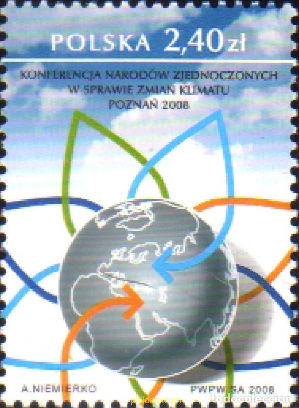 Sellos: 227846 MNH POLONIA 2008 CONFERENCIA DE LA ONU SOBRE EL CAMBIO CLIMATICO