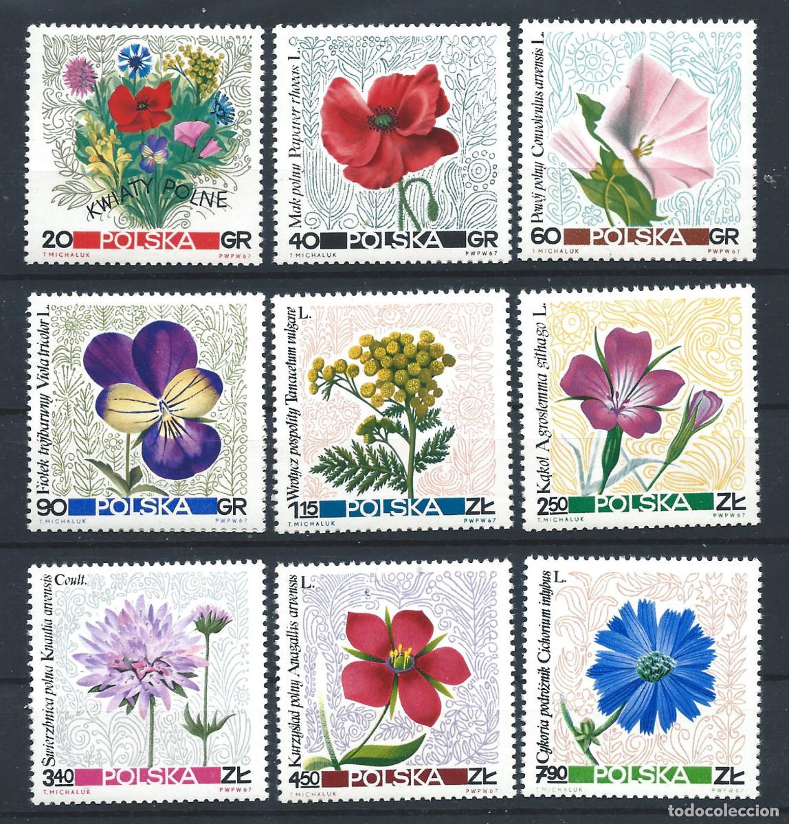 Sellos: Pologne N&deg;1636/44** (MNH) 1967 - Flore &rdquo;Fleurs&rdquo;