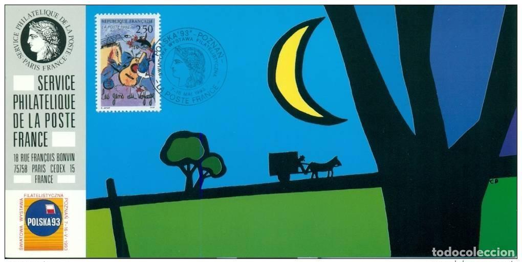Stamps: 104 Mapa oficial de la Exposici&oacute;n Poznan 1993 FDC Travellers Guitar Music