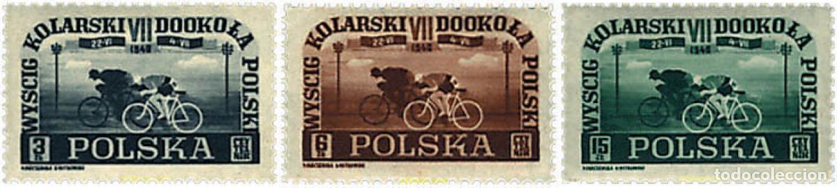 Stamps: 61533 MNH POLONIA 1948 VUELTA CICLISTA A POLONIA