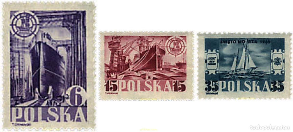 Stamps: 61534 MNH POLONIA 1948 DIA DE LA MARINA