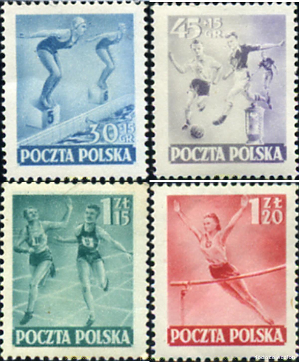 Sellos: 61541 MNH POLONIA 1952 DEPORTES