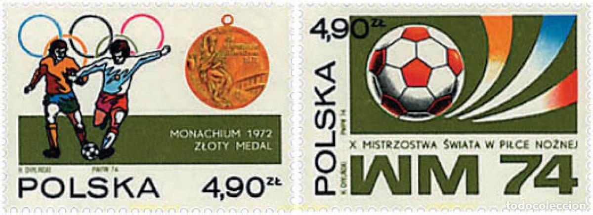 Sellos: 61657 MNH POLONIA 1974 FUTBOL