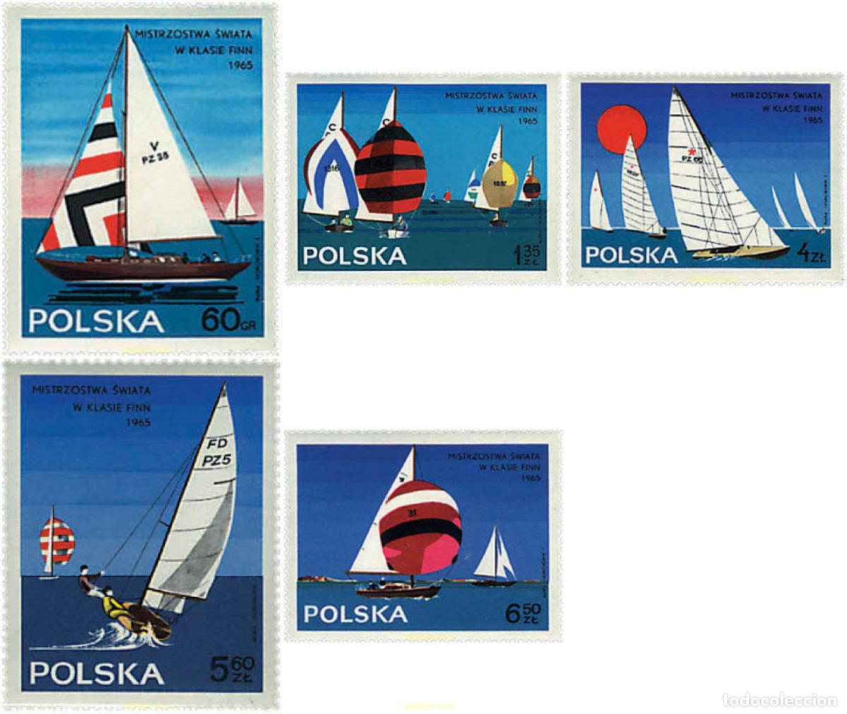 Sellos: 230653 MNH POLONIA 1965 CAMPEONATO MUNDIAL DE REGATAS CLASE &rdquo;FINN&rdquo;