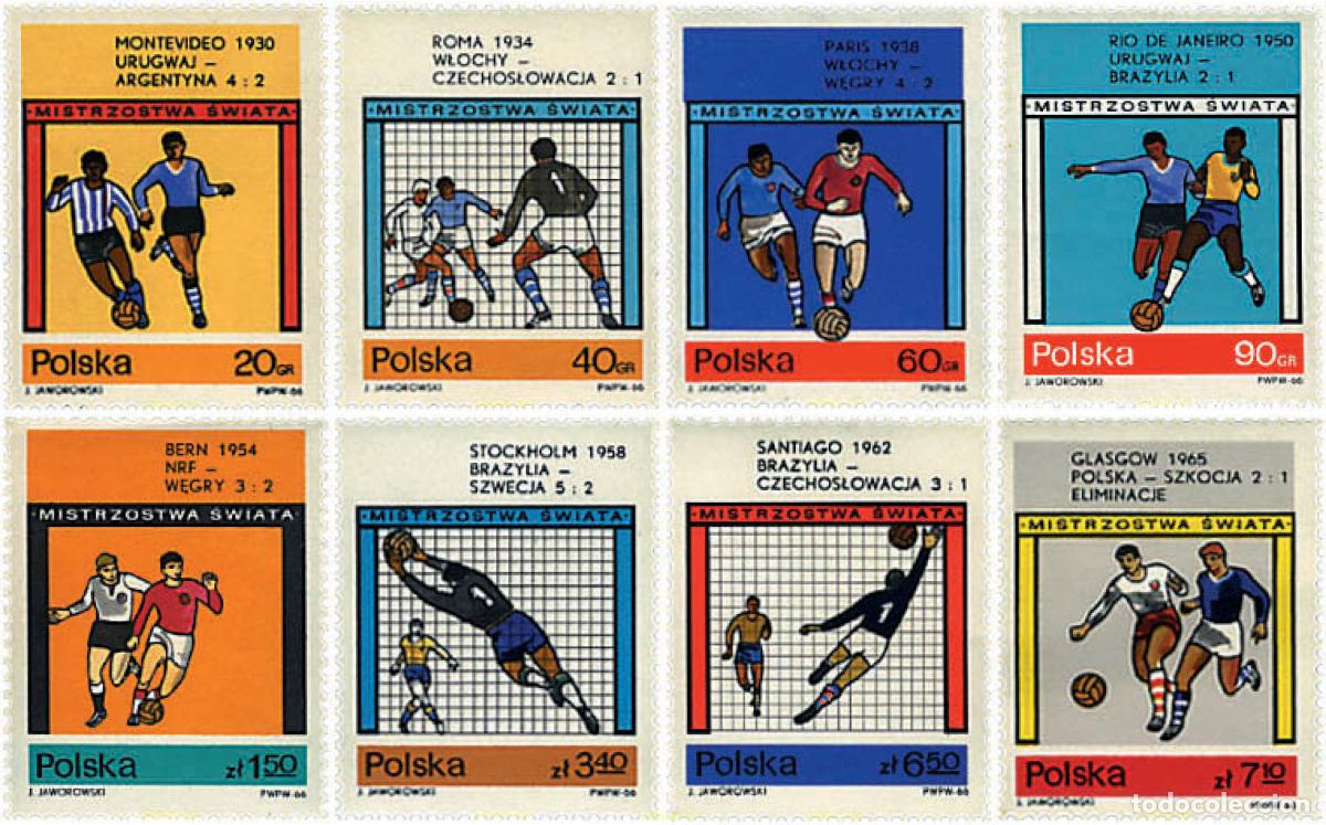 Sellos: 61619 MNH POLONIA 1966 COPA DEL MUNDO DE FUTBOL. INGLATERRA-66