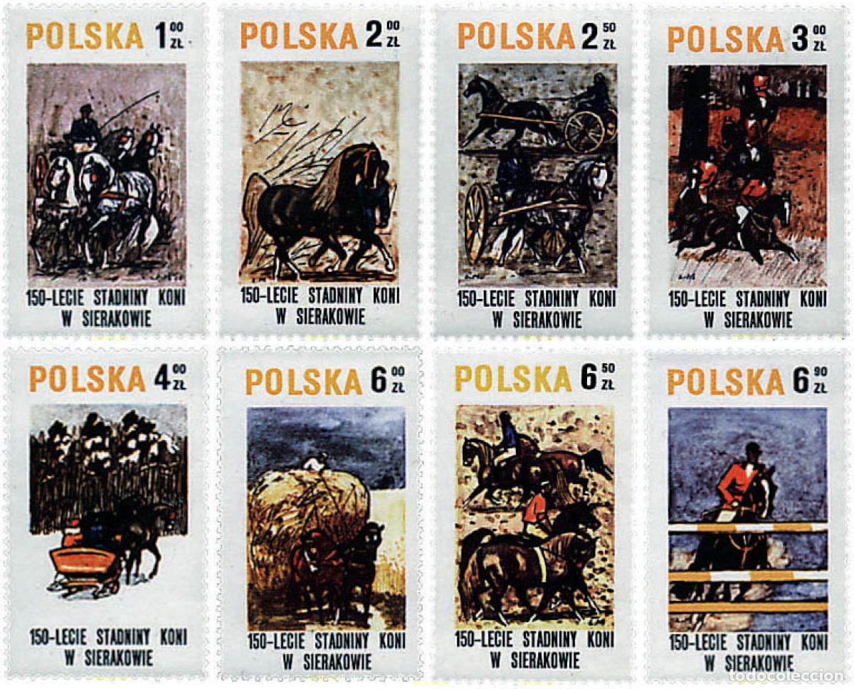 Sellos: 30458 MNH POLONIA 1980 150 ANIVERSARIO DE LA REMONTA DE SIERAKOW