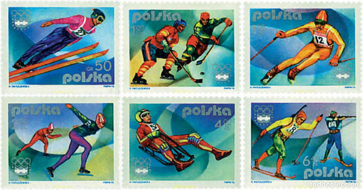 Sellos: 71596 MNH POLONIA 1976 12 JUEGOS OLIMPICOS INVIERNO INNSBRUCK 1976