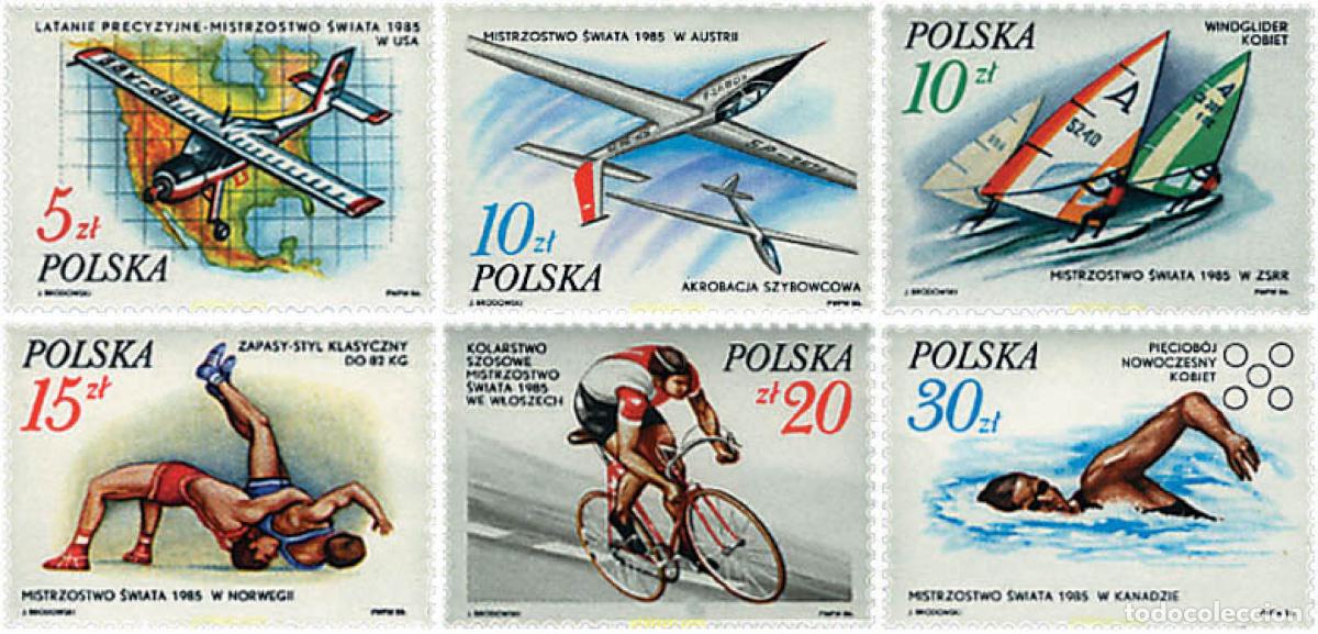 Sellos: 61715 MNH POLONIA 1986 COMPETICIONES DEPORTIVAS INTERNACIONALES