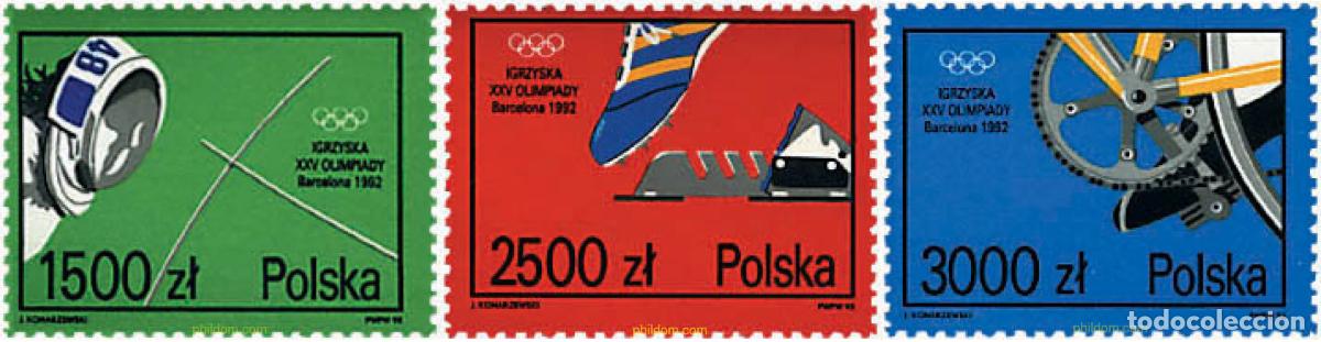 Sellos: 304471 MNH POLONIA 1992 25 JUEGOS OLIMPICOS VERANO BARCELONA 1992