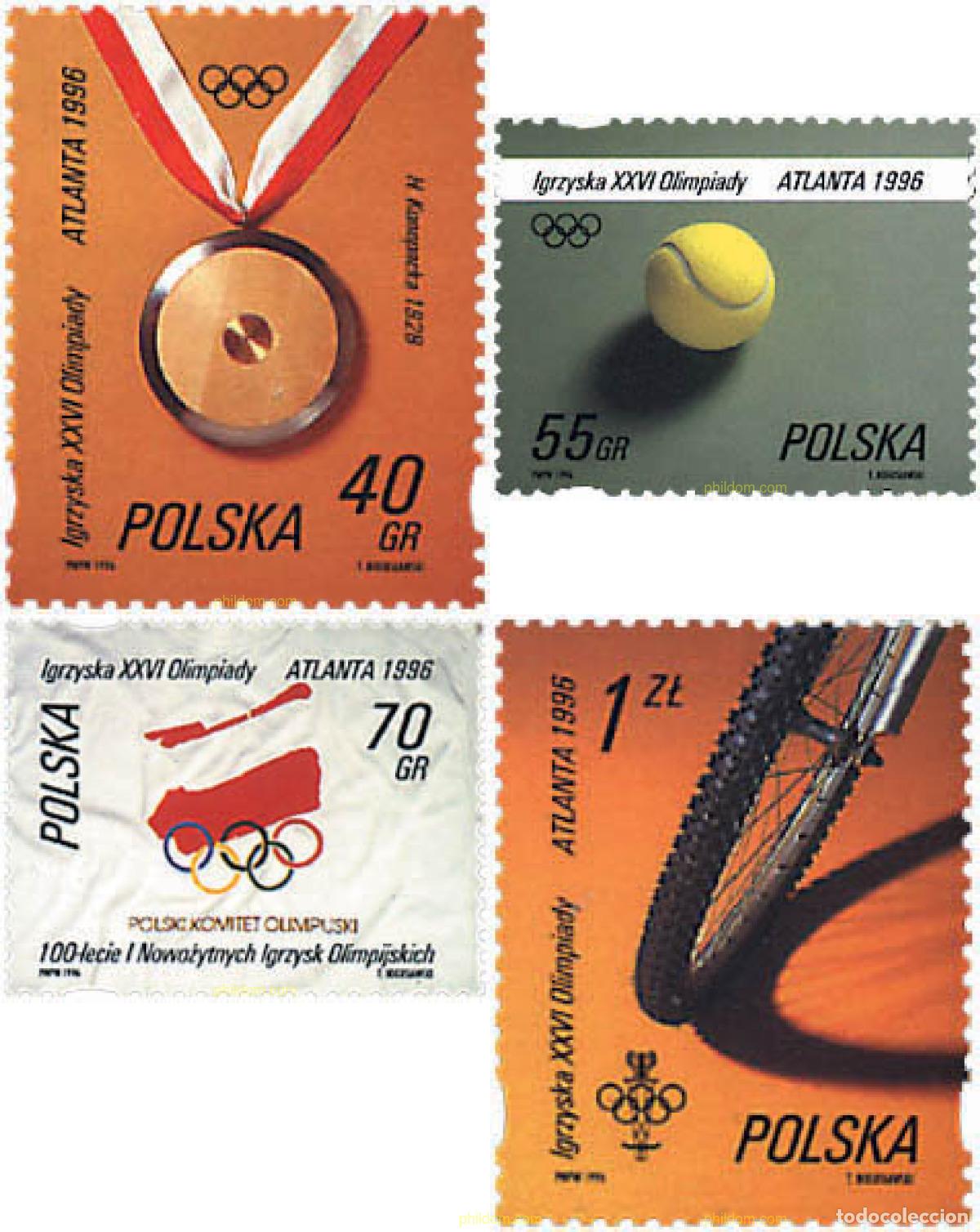 Sellos: 71654 MNH POLONIA 1996 26 JUEGOS OLIMPICOS VERANO ATLANTA 1996