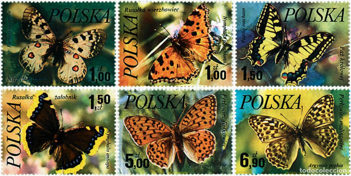 Sellos: 76783 MNH POLONIA 1977 MARIPOSAS