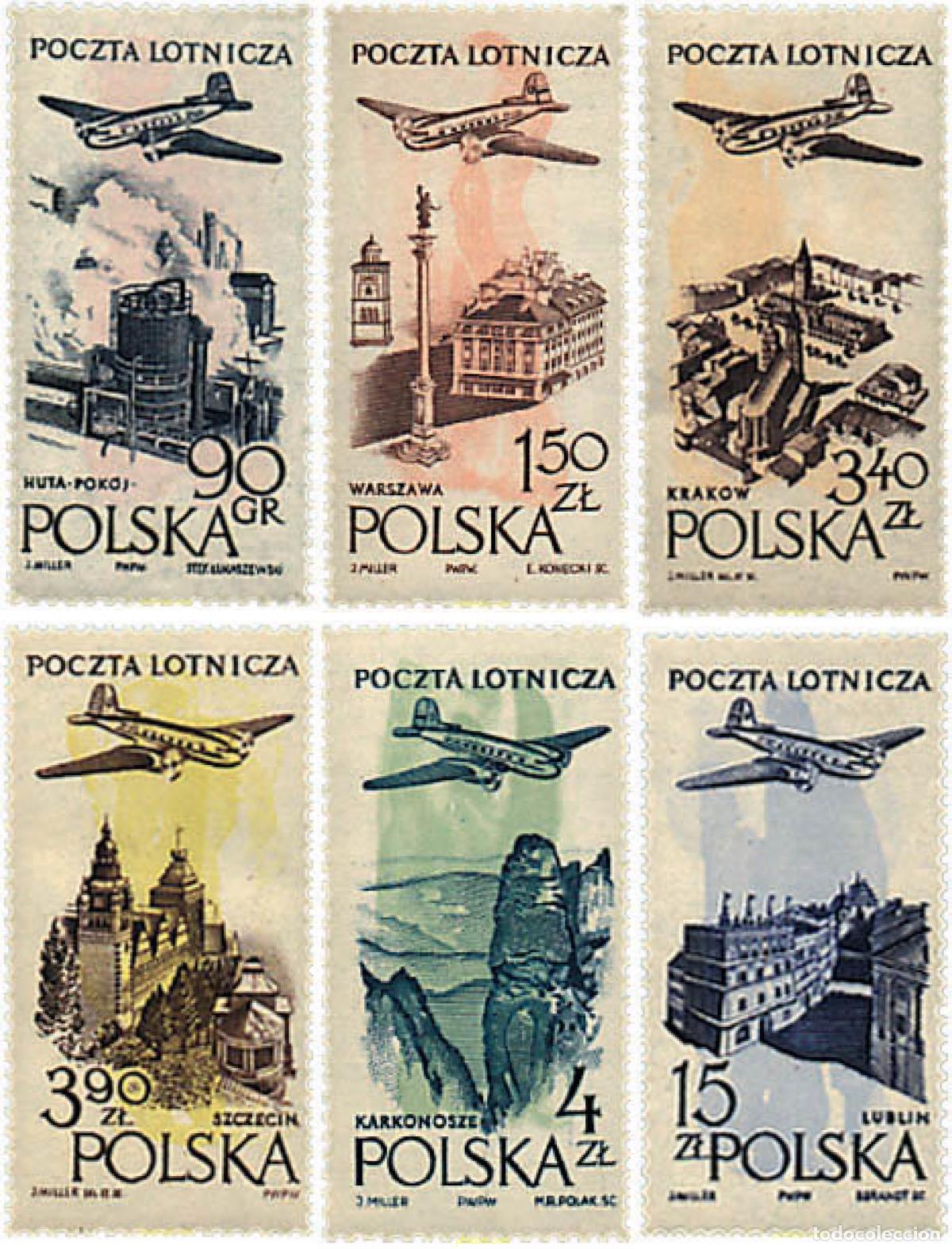 Selos: 57119 MNH POLONIA 1957 MOTIVOS VARIOS